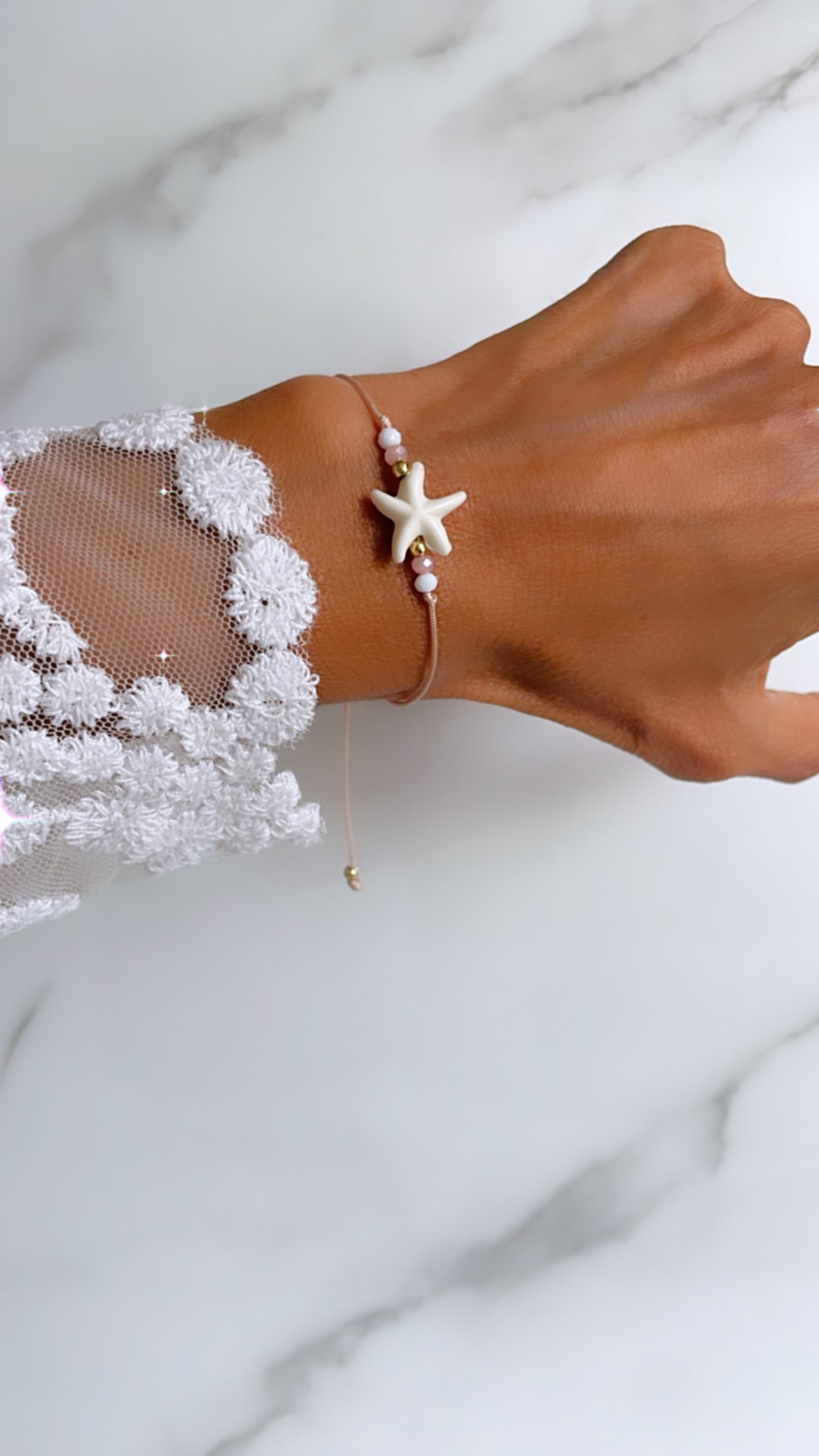 Pulsera  hilo estrella mar uno