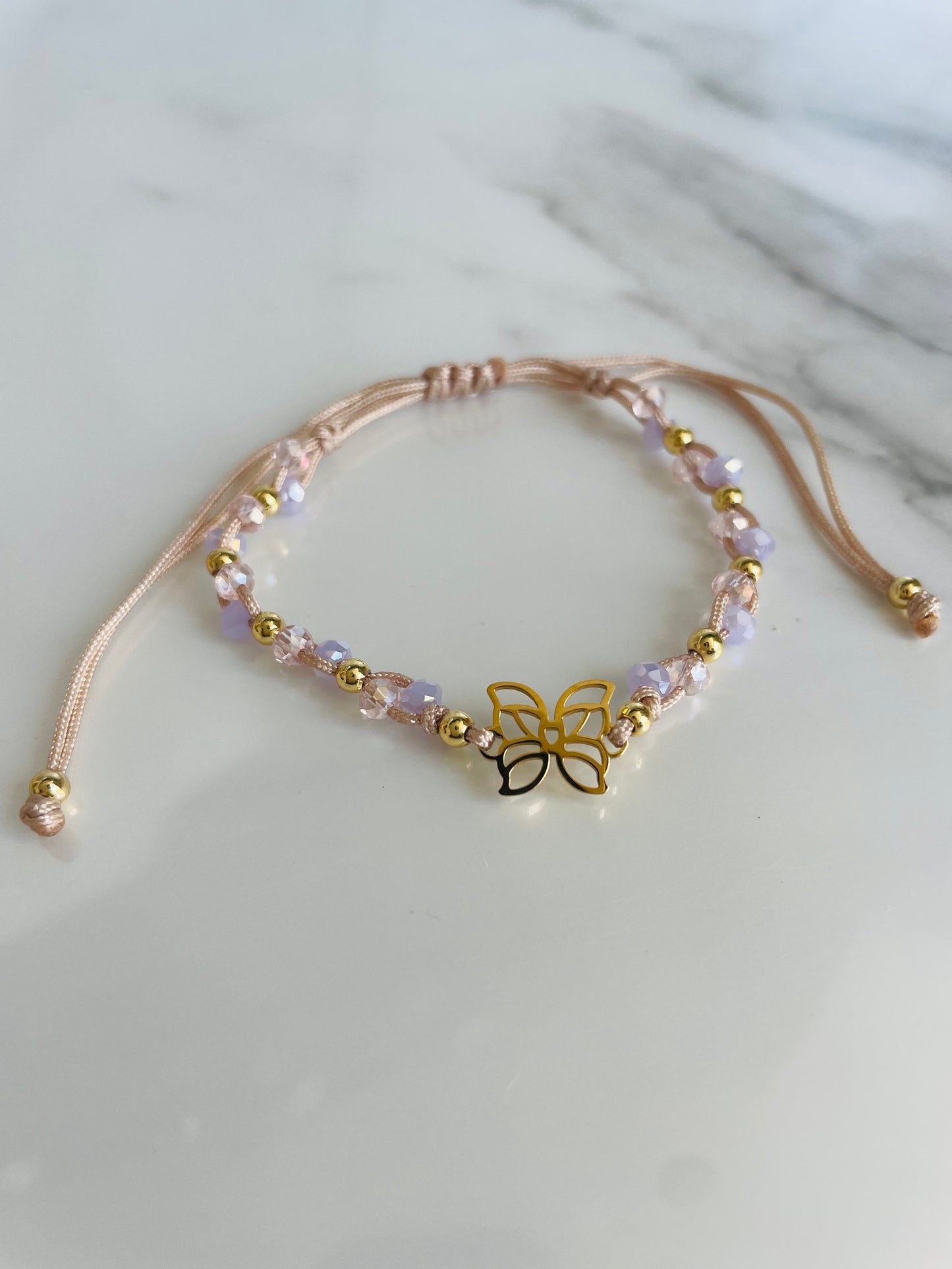 Pulsera muranos doble nude niño corazón