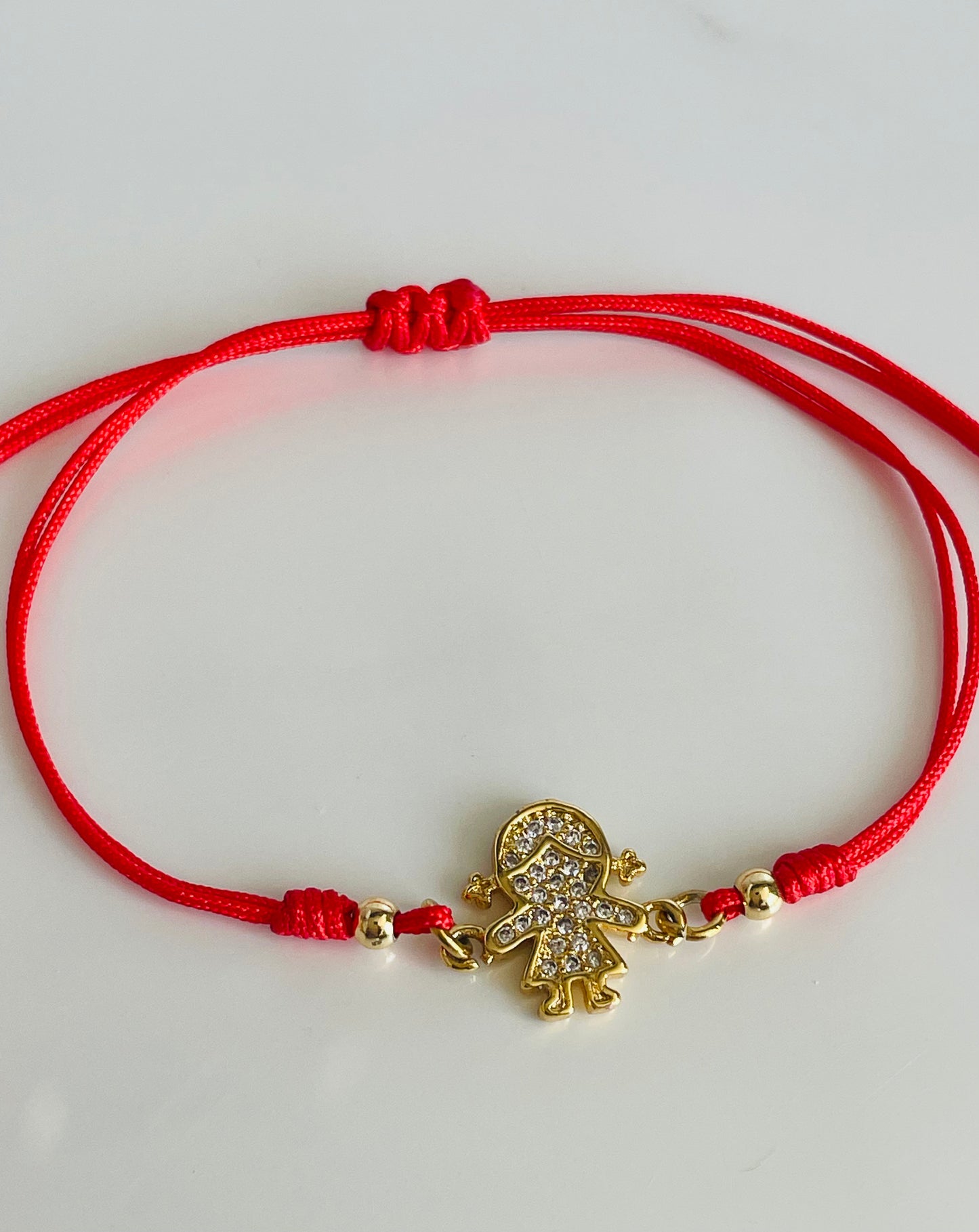 Pulsera hilo niña rojo