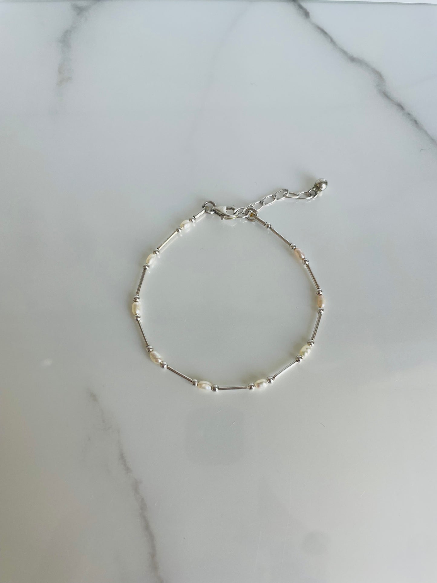 Pulsera tubito perla