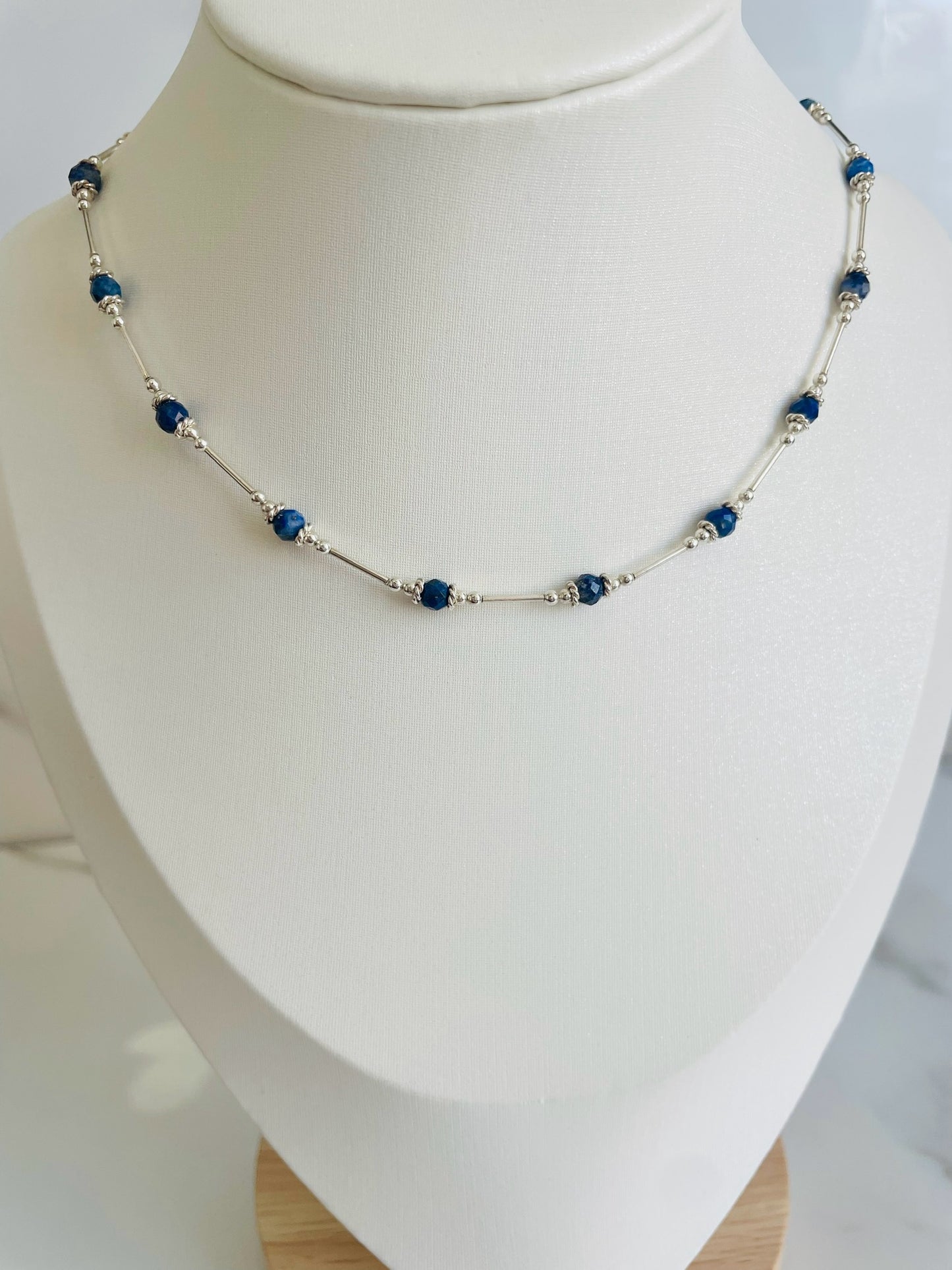 Collar tubo lapislazuli