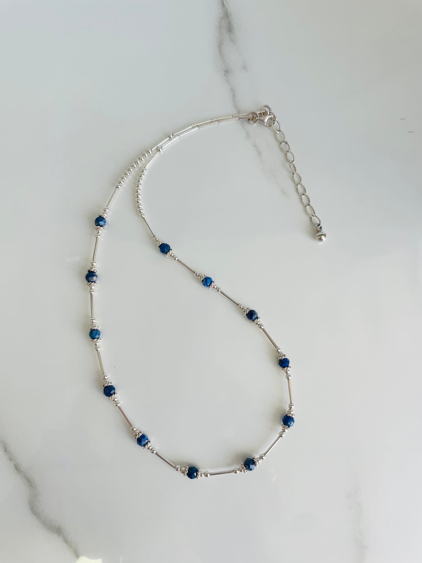 Collar tubo lapislazuli